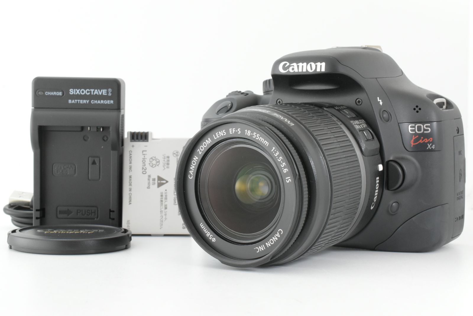 美品】シャッターカウント1841回 Canon EOS Kiss X4 w/ EF-S 18-55mm 