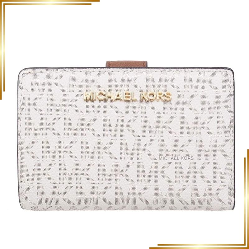 【新品】 [マイケルコース] MICHAEL KORS 財布(二つ折り財布) 35F8GTVF2B バニラ3 ジェット セット トラベル シグネチャー ウォレット レディース [アウトレット品] [ブランド] [並行輸入品] 1