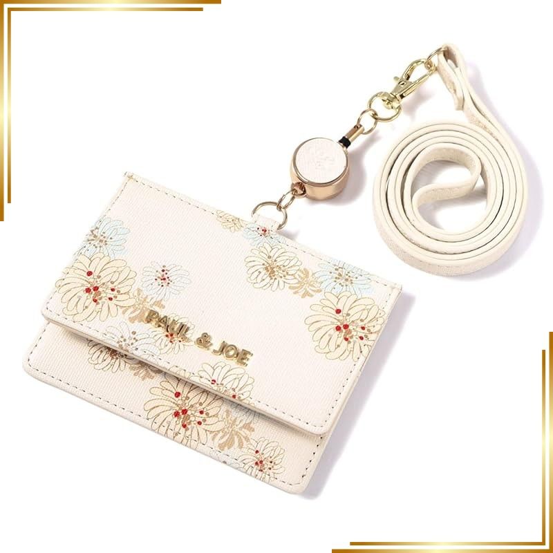 【新品】 [Paul & Joe] [ポールアンドジョーアクセソワ] ACCESSOIRES IDカードホルダー ブランドショッパー付き ギフト包装 PJA-W737A 当社限定 別注モデル パスケース 定期入れ アイボリー 0