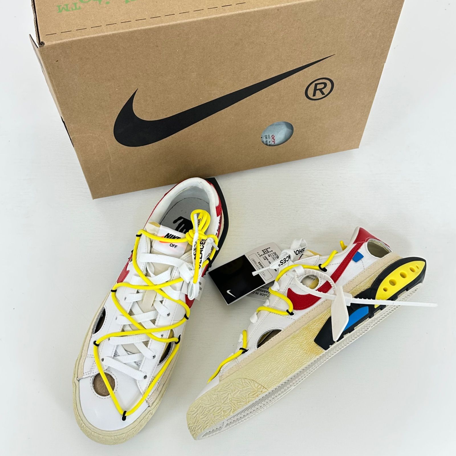 28㎝ Off-White × Nike Blazer Low オフホワイト × ナイキ ブレーザー