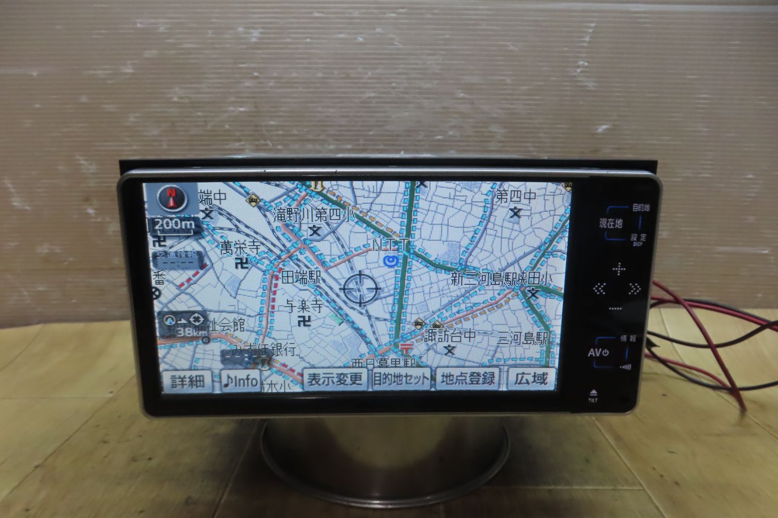 動作保証付☆F6085/トヨタ純正 NHDT-W59 HDDナビ 地図2009年 CD DVD 