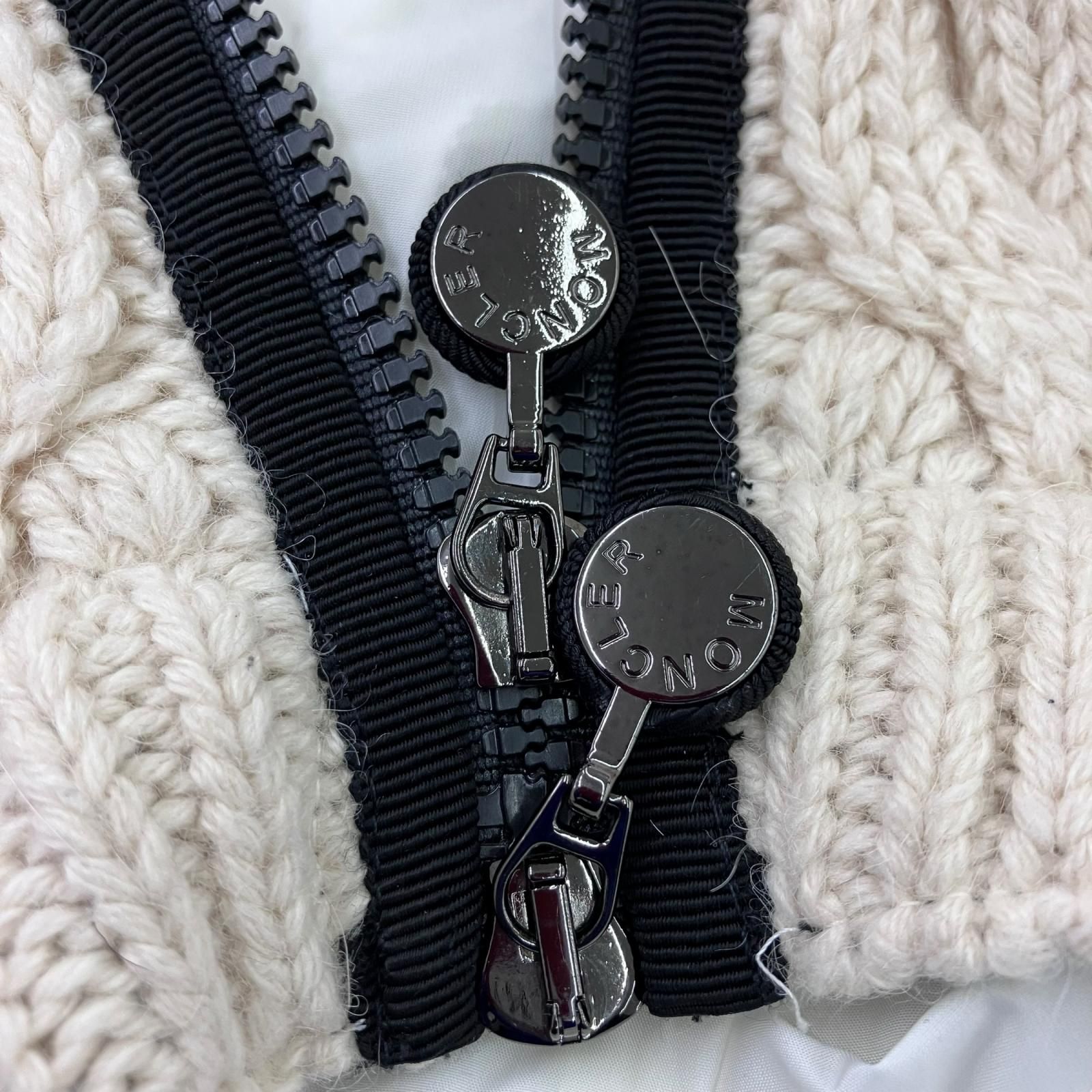 186005 現状品 MONCLER モンクレール MONCLER ニット×ダウンジャケット 186005 現状品 MONCLER モンクレール MONCLER ニット×ダウンジャケット
