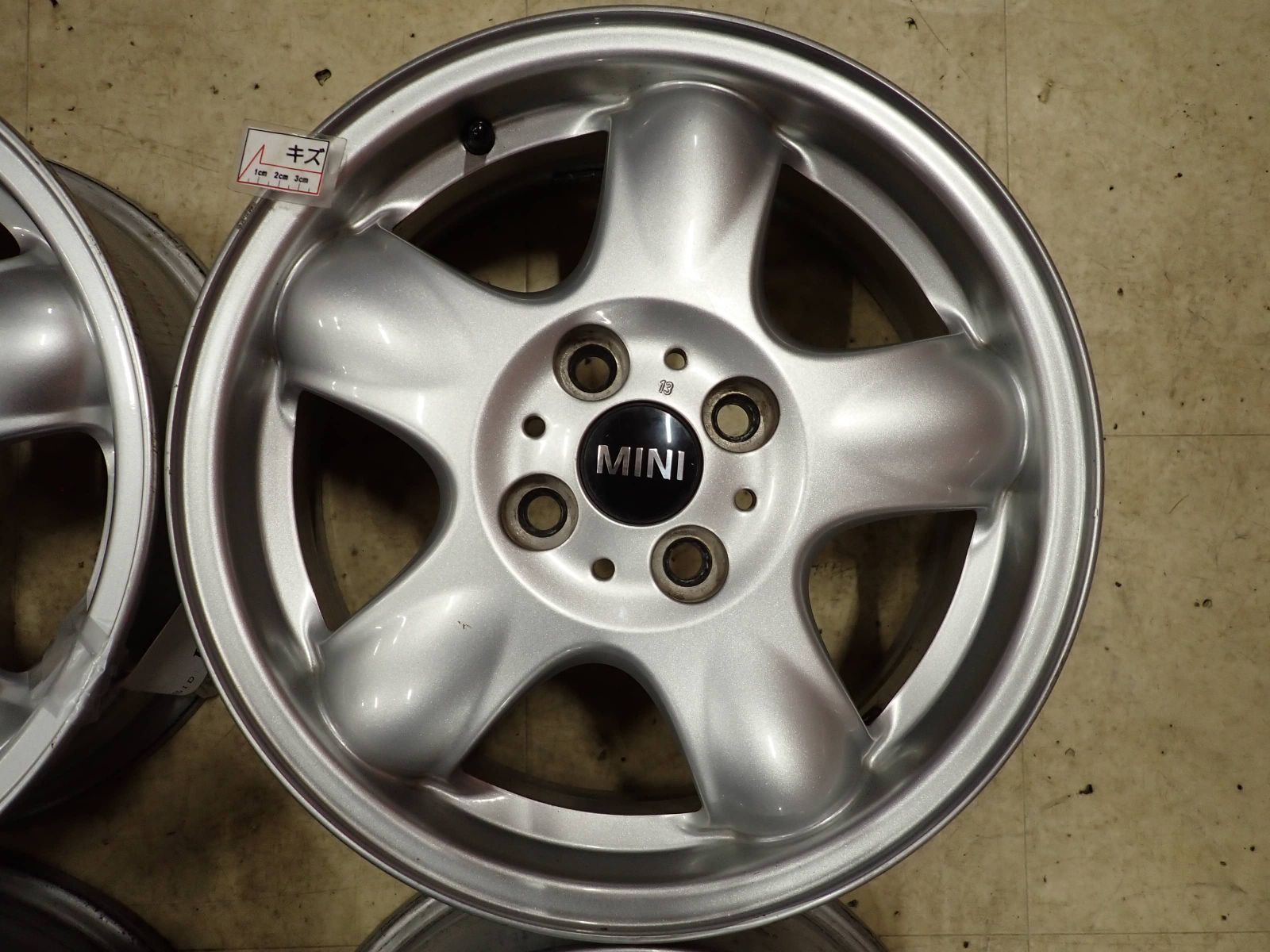 4本SET 会社宛送料無料 15×5.5J MINI 純正 アルミ 4穴 PCD 100mm +45 