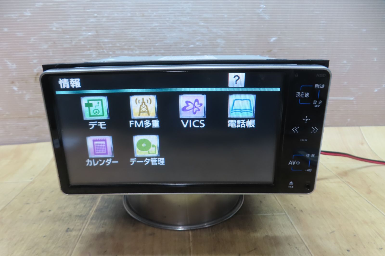 動作保証付☆F6090/トヨタ純正 NHDT-W59 HDDナビ 地図2009年 地デジTV 