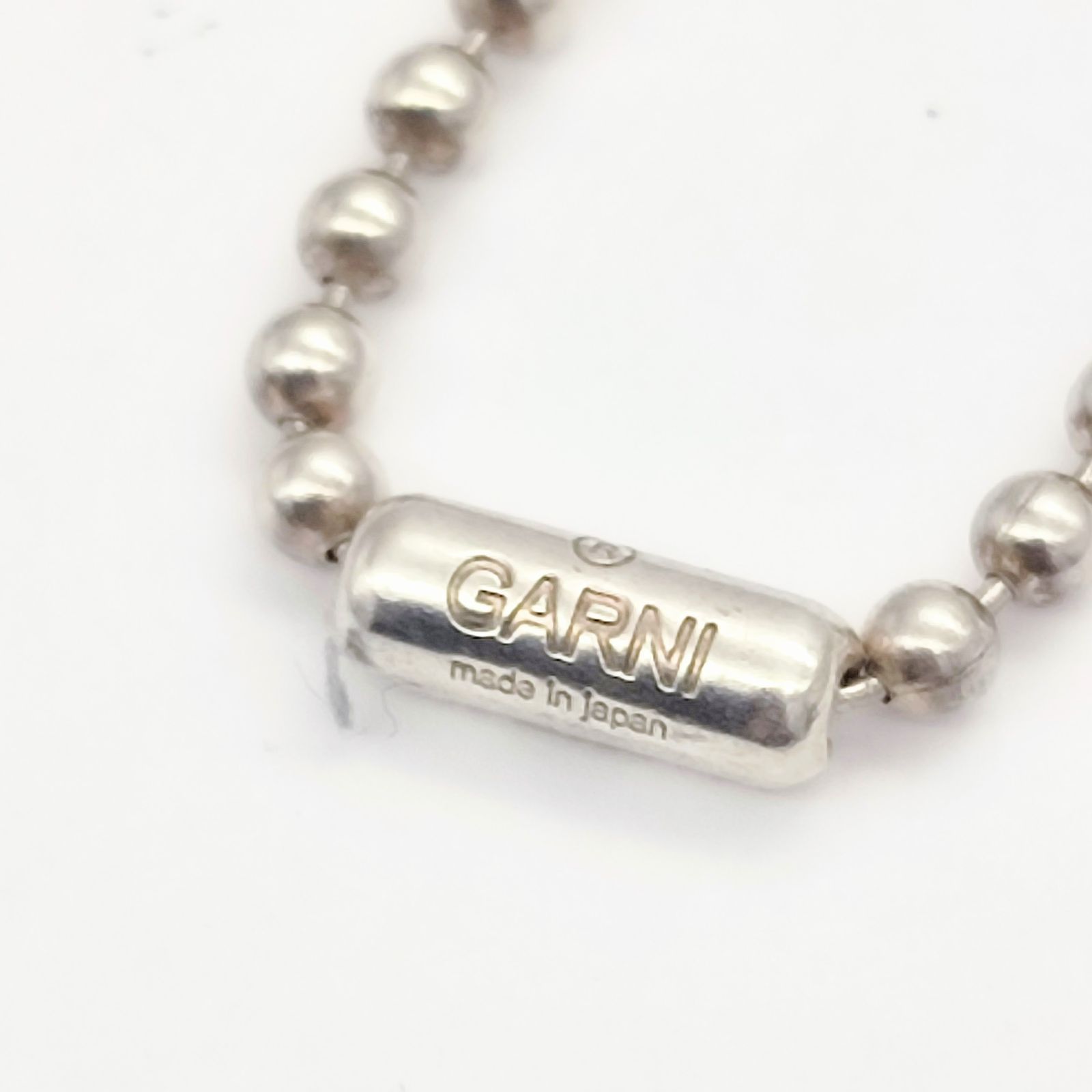 美品】GARNI ガルニ ボールチェーンブレスレット MADE IN JAPAN 3mm 