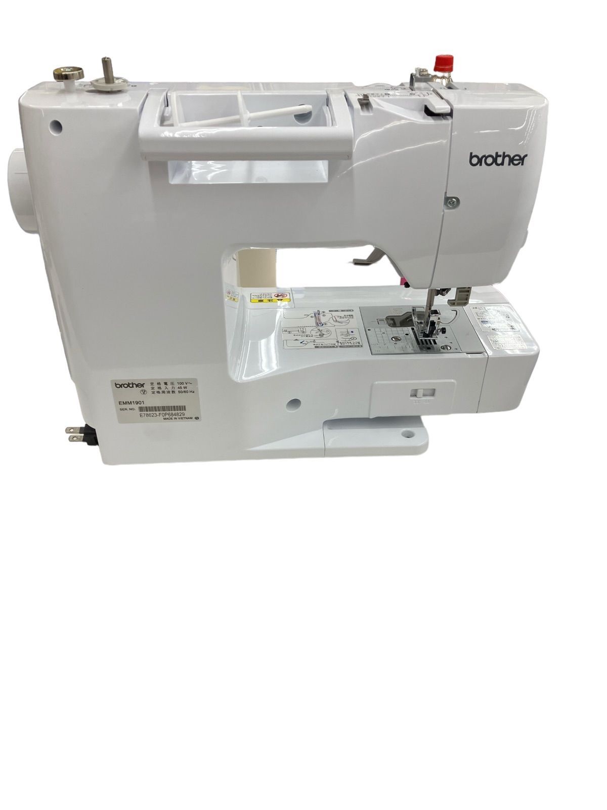 SG00001 現状品 BROTHER ブラザー ミシン parie EMM1901  ホワイト [A1000025407852A] SG00001 現状品 BROTHER ブラザー ミシン parie EMM1901 ホワイト