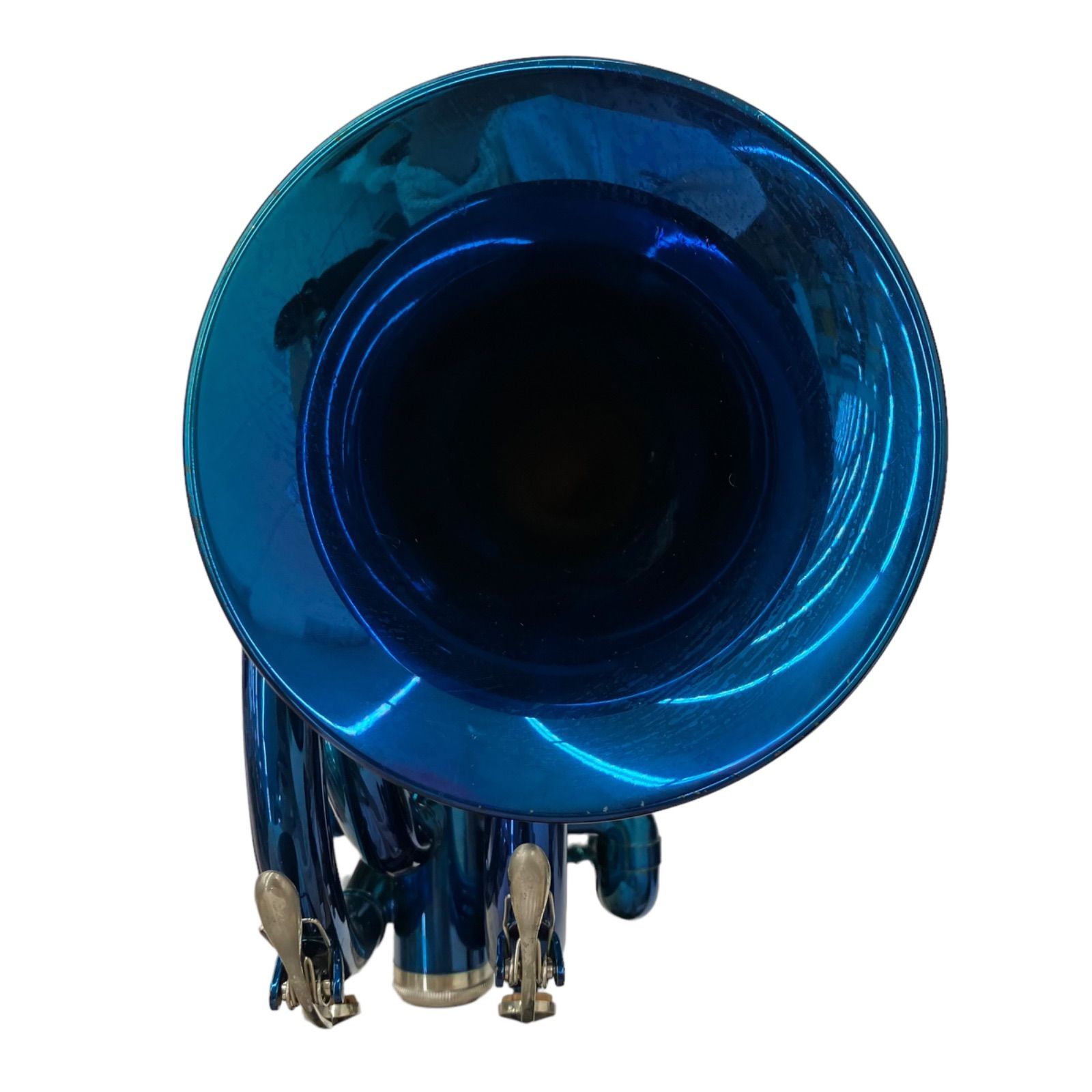 186000 現状品 J.Michael 管楽器 ポケットトランペット 青 本体　ケース付き [A1000025405353A] 186000 現状品 J.Michael 管楽器 ポケットトランペット 青 本体 ケース