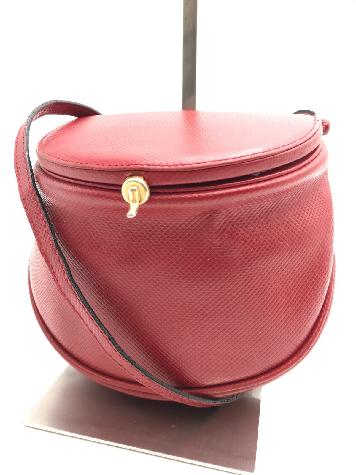 希少　Bottega Veneta　ボッテガヴェネタ　ミニバッグ　ショルダーバッグ　レザー　レッド系　1522