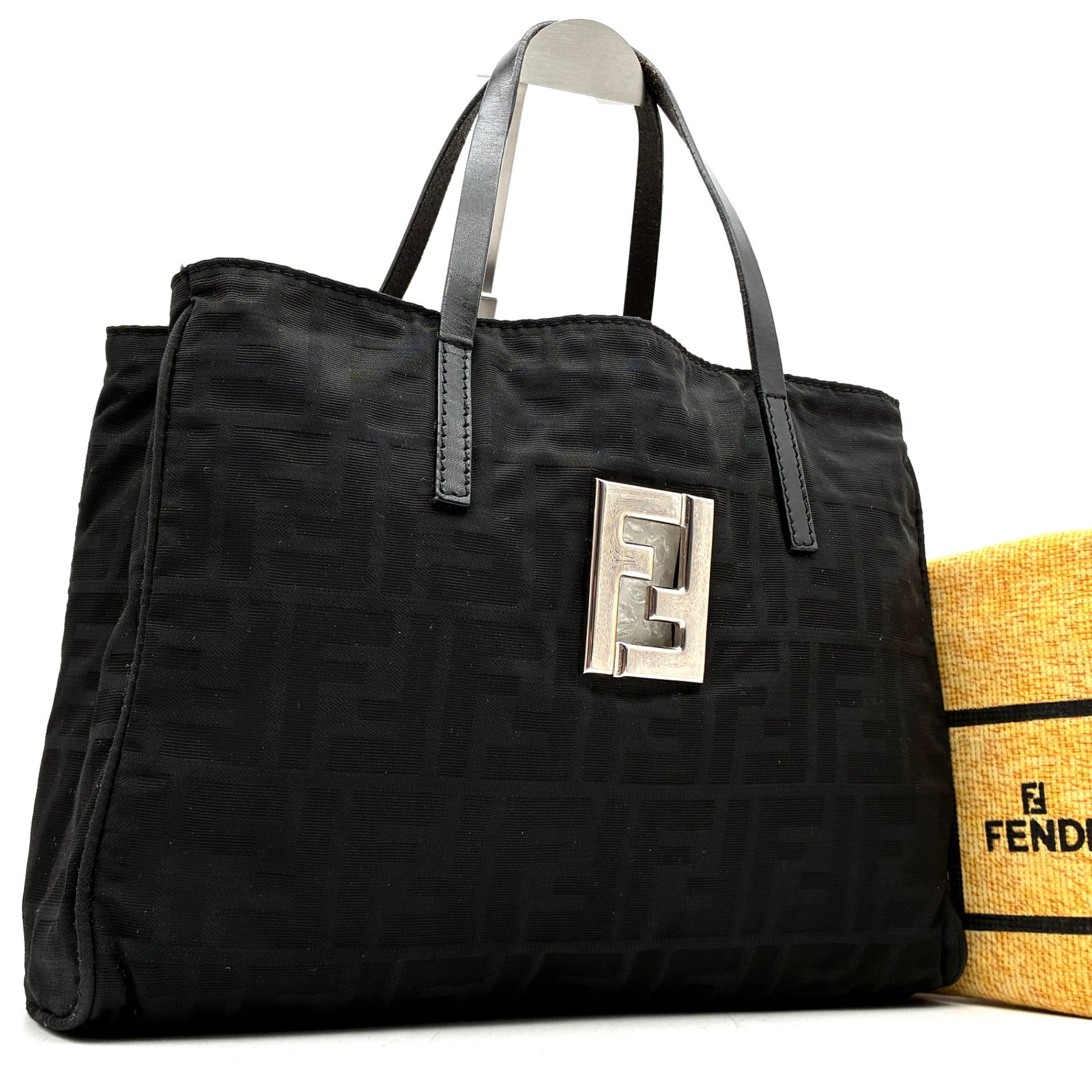 美品 FENDI フェンディ ズッカ マンマバケット トートバッグ 