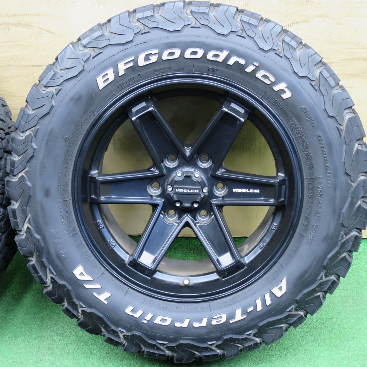 バリ溝！22年！キレイ！9.5分☆KEELER TACTICS 265/65R17 120/117S BF 