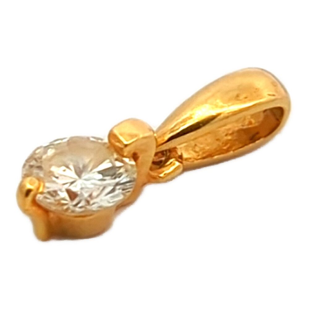 0.23ct ダイヤモンドペンダントトップ K18YG/750-0.3g イエロー