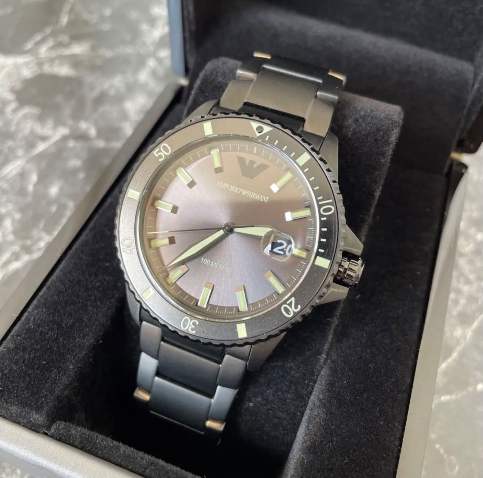 エンポリオ アルマーニ 腕時計 EMPORIO ARMANI 時計 ダイバー メンズ