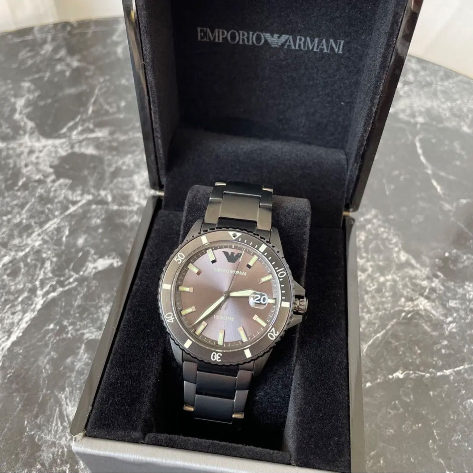 エンポリオ アルマーニ 腕時計 EMPORIO ARMANI 時計 ダイバー メンズ