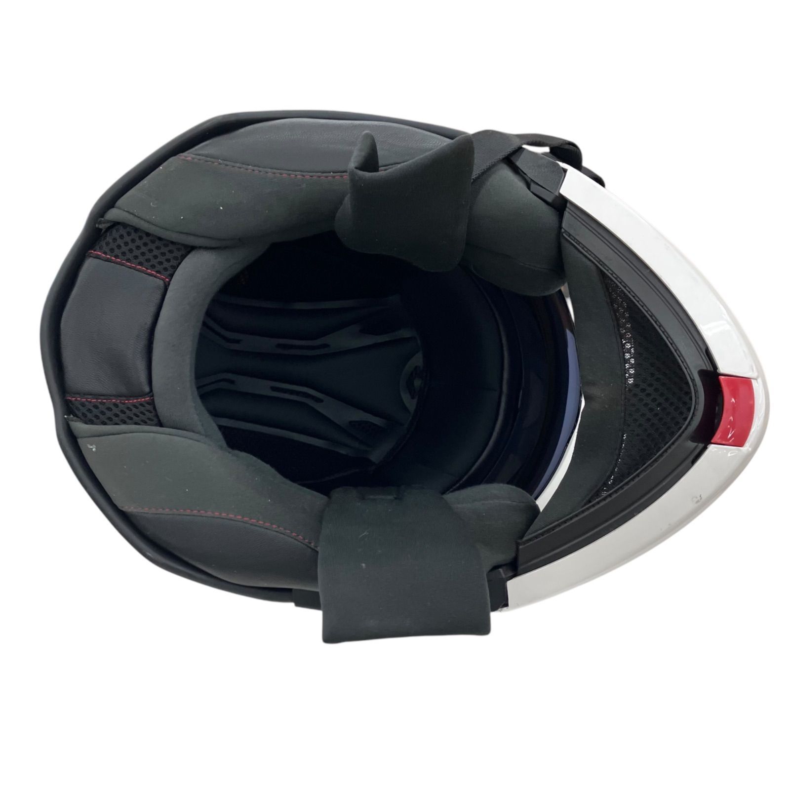 186000 現状品 Crest クレスト ヘルメット アルファ２スカル L パールホワイト [250317HM130127] 186000 現状品 Crest クレスト フルフェイスヘルメット アルファ2