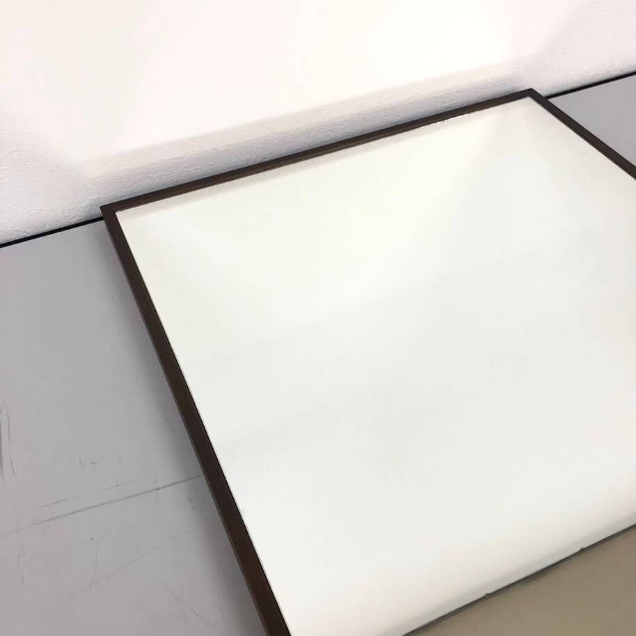 ss8506 【中古】 ウォールミラー ダークブラウン 47×72cm 壁掛け 鏡