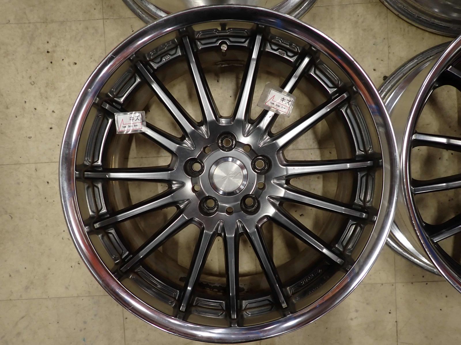 4本SET 会社宛 送料無料 19×8J/9J WORK XSA イクサ アルミ 5穴 PCD 