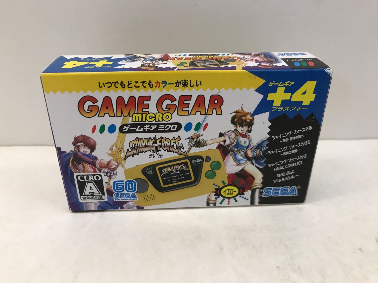 イエロー ゲームギアミクロ : GEAR GAME MICRO 美品・完品SEGA ゲーム