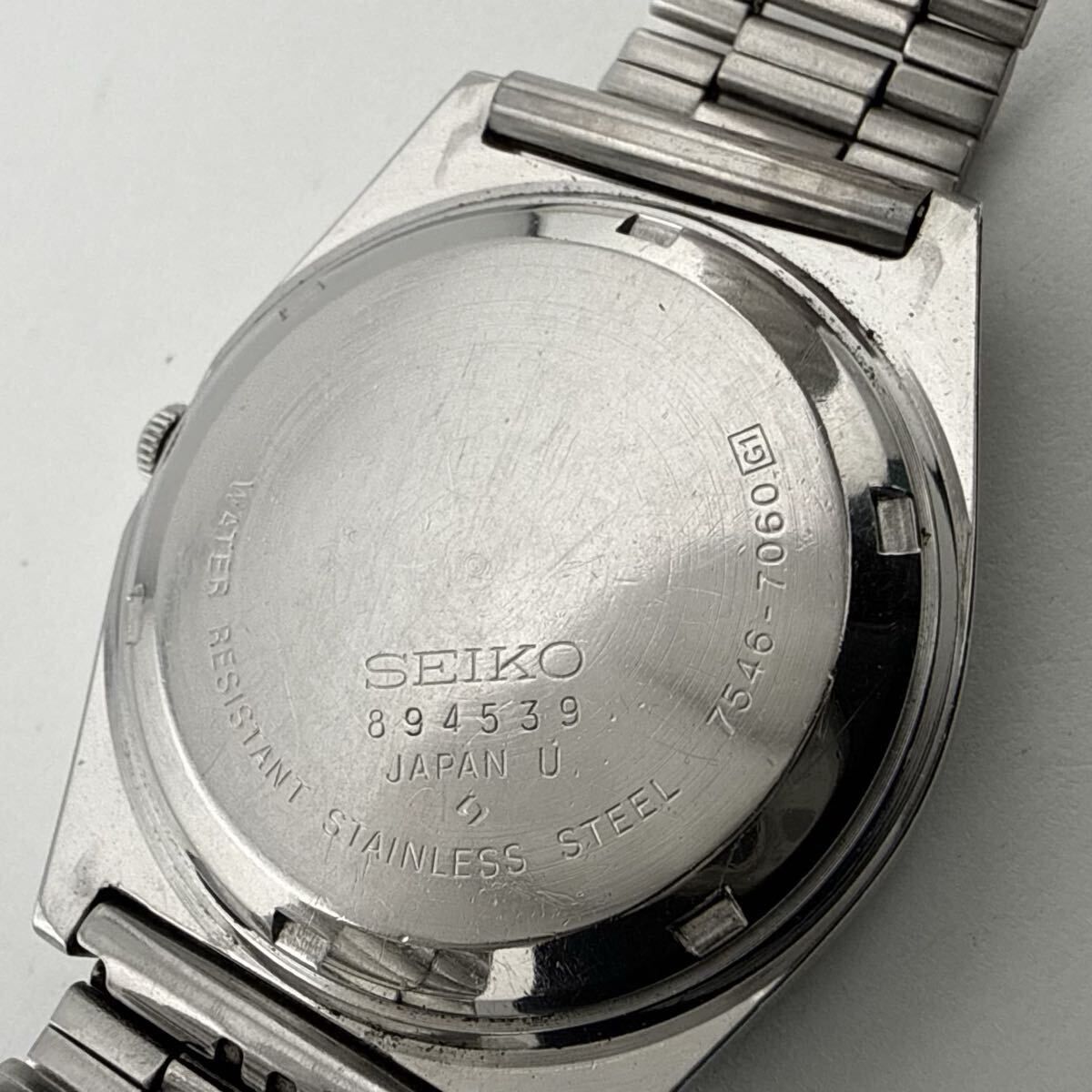 SEIKO 7546-7060 セイコー TYPE II メンズ 腕時計 稼働品 電池交換済 