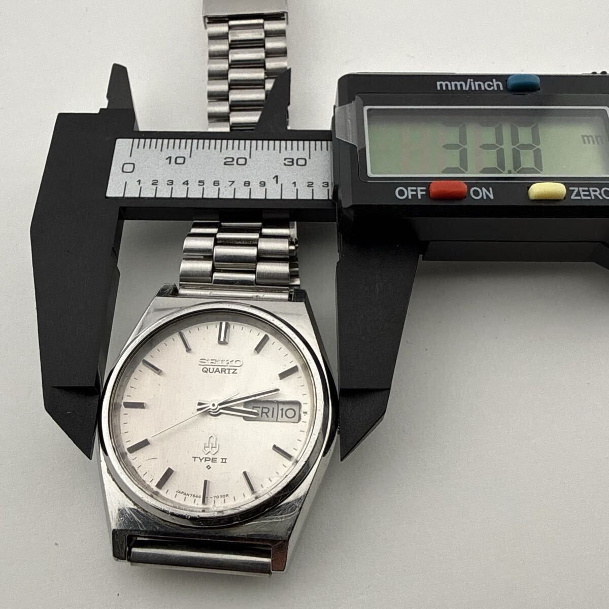 稼働品　SEIKO セイコーTYPEⅡ 7546-7060 腕時計 SEIKO 7546-7060 セイコー TYPE II メンズ 腕時計 稼働品 電池交換済