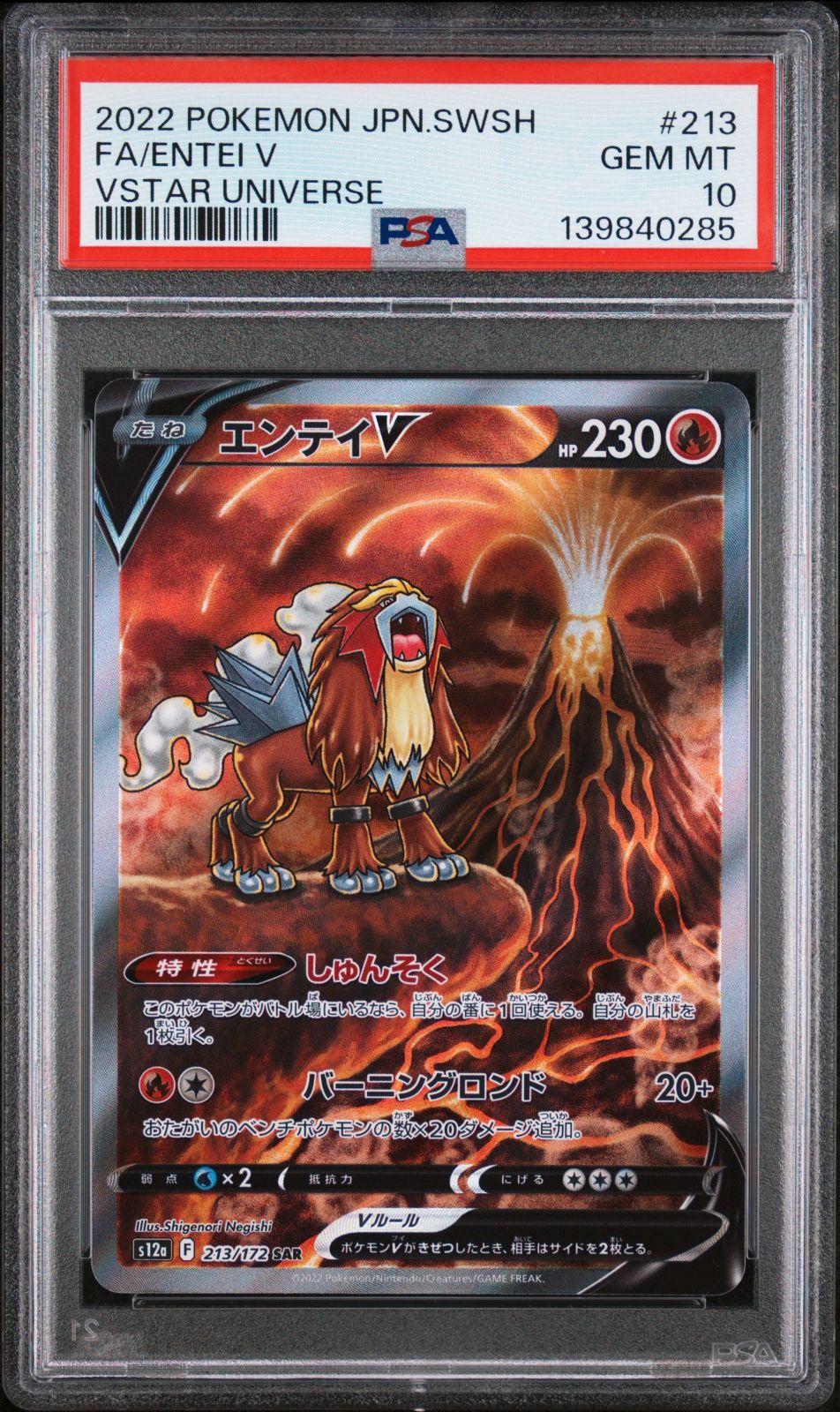 PSA10三連番 エンテイV スイクンV ライコウV SARポケモン PSA10