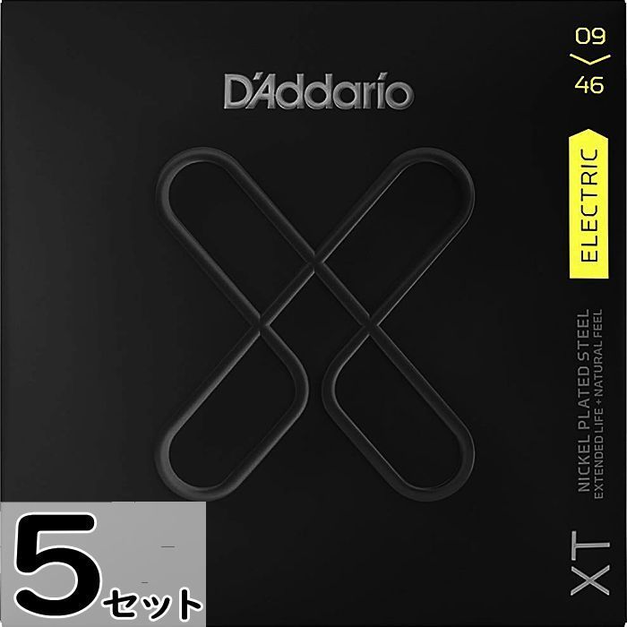 5セット D'Addario XTE0946 XT Nickel 009-046 ダダリオ コーティング弦 エレキギター弦