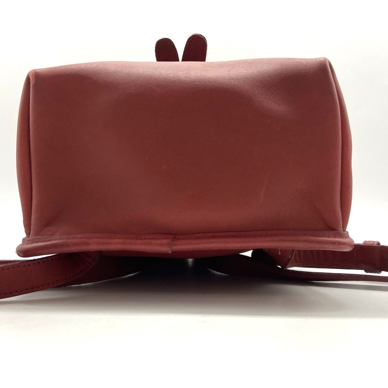 ☆COACH コーチ オールドコーチ ミニリュック 革 レザー レッド系