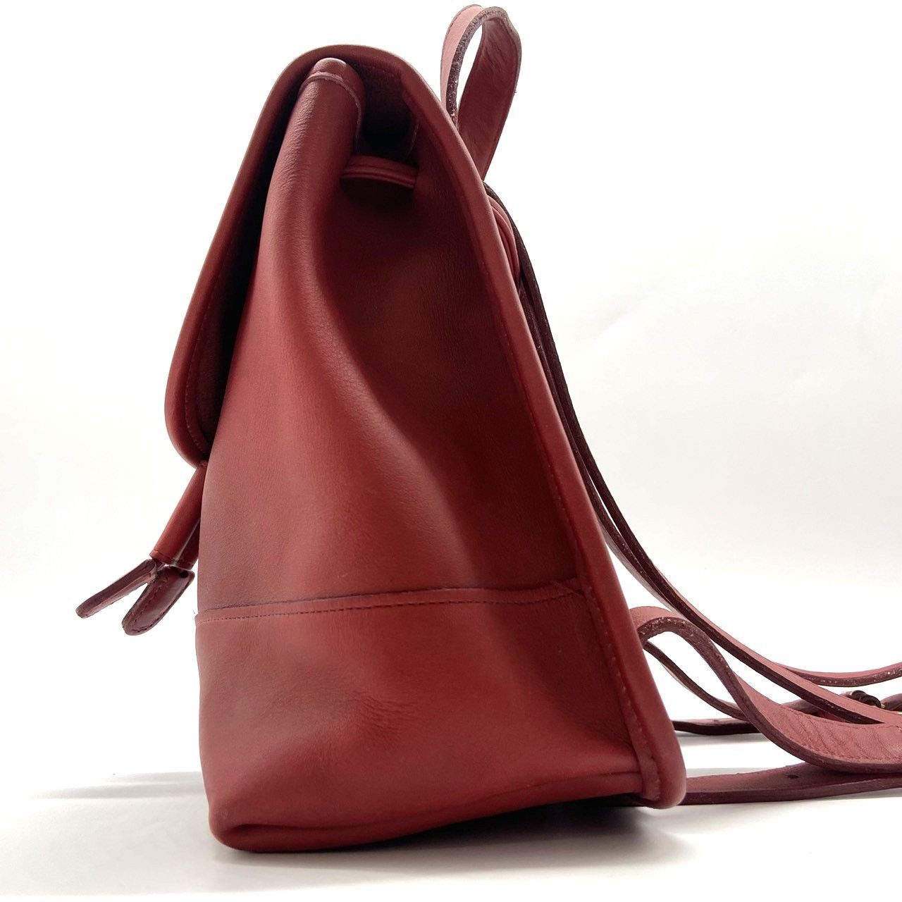 ☆COACH コーチ オールドコーチ ミニリュック 革 レザー レッド系 
