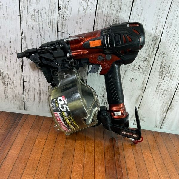 MAX HN-65N4(D) 高圧釘打ち機【野田愛宕店】【店頭取引限定】【中古美品】管理番号：ITRZ1ZXF318C HN-65N4(D)シリーズの製品詳細ページ | 高圧コイルネイラ[釘打機](釘