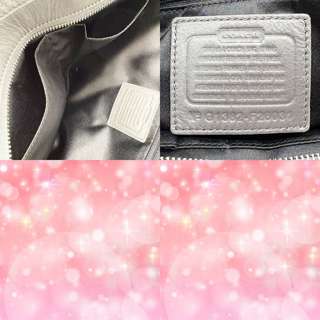 コーチ COACH トートバッグ オプアート ダークグレー キャンバス 