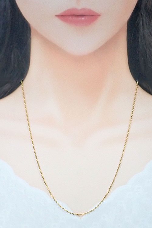 ギンザタナカ 田中貴金属 チェーンネックレス K18イエローゴールド 