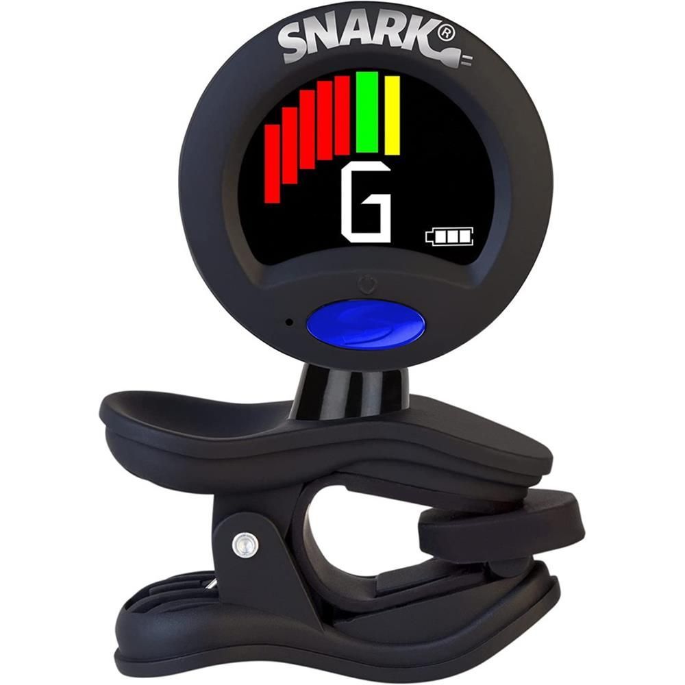 Snark SST-1 充電式 クリップチューナー 豪華3点セット 専用ケース・クロス付属 Super Tight 超高精度 ギター/ベース/ウクレレ対応 全楽器 クロマチック 360度回転 カラー液晶