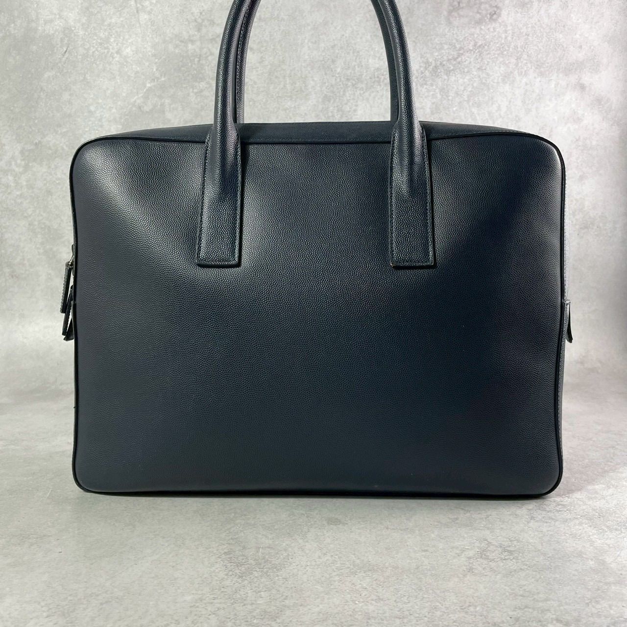 【良品】SAINT LAURENT ビジネスバッグ ミュージアム レザー 南京錠 美品 Saint Laurent サンローラン ミュージアム ブリーフケース