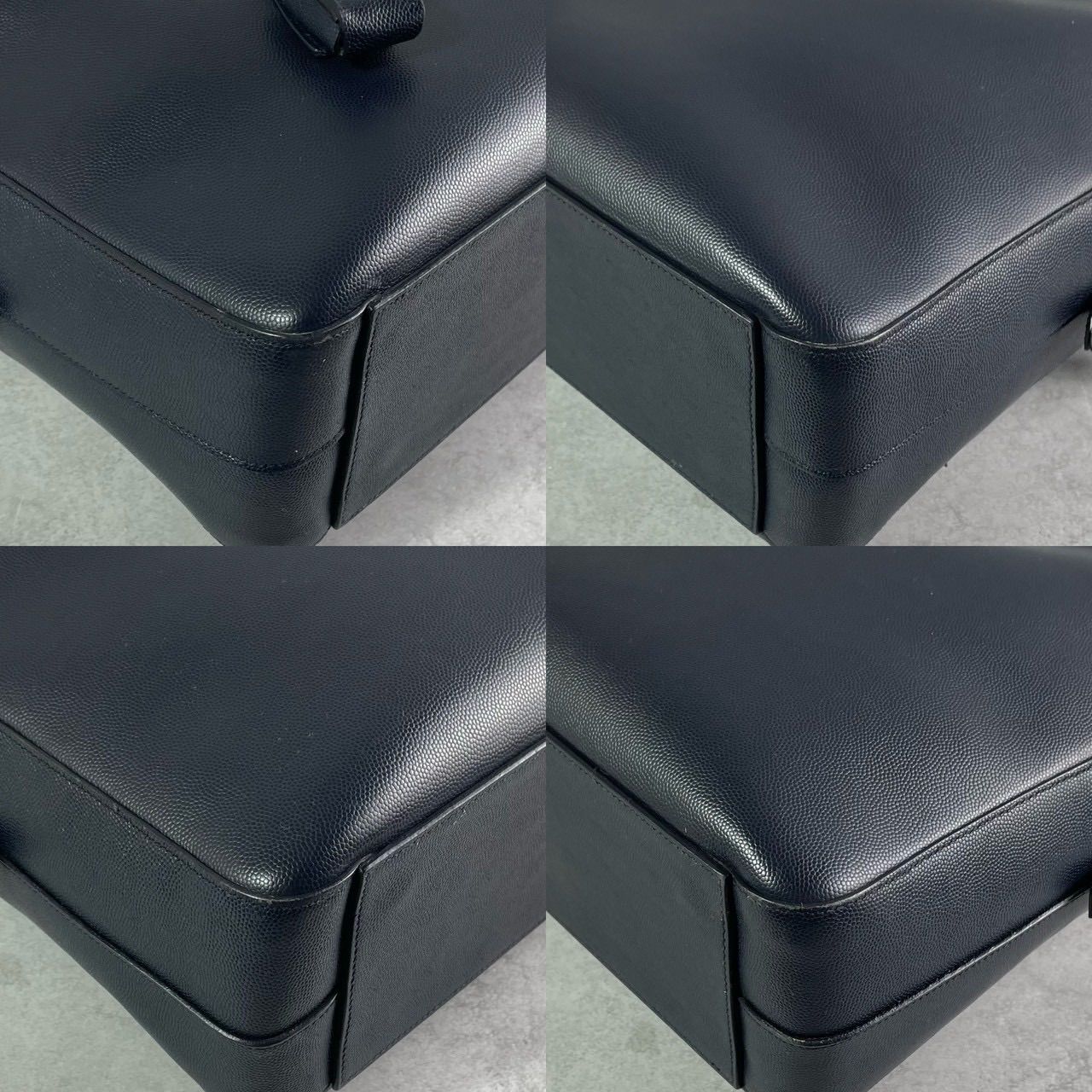 【良品】SAINT LAURENT ビジネスバッグ ミュージアム レザー 南京錠 美品 Saint Laurent サンローラン ミュージアム ブリーフケース