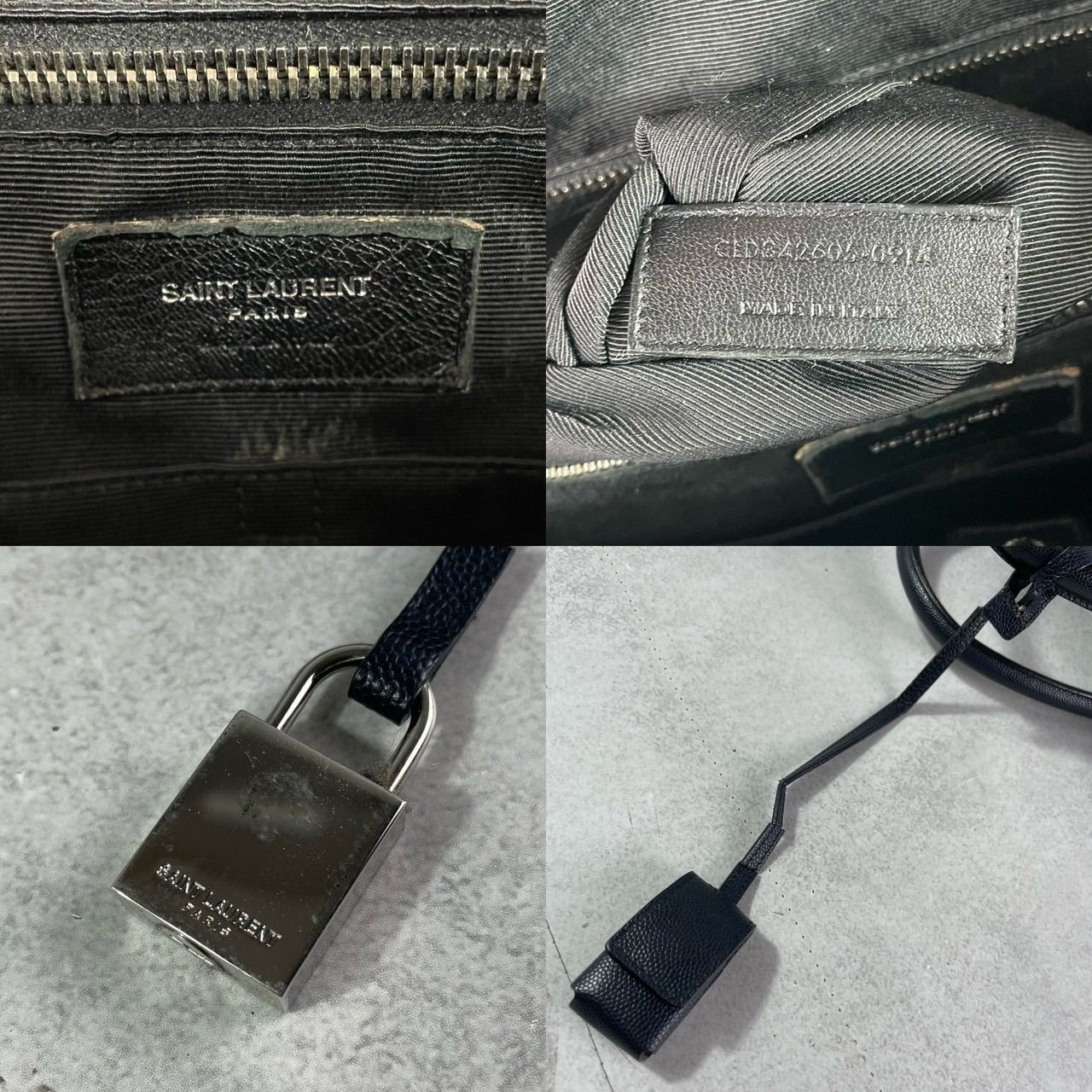 美品 Saint Laurent サンローラン ミュージアム ブリーフケース
