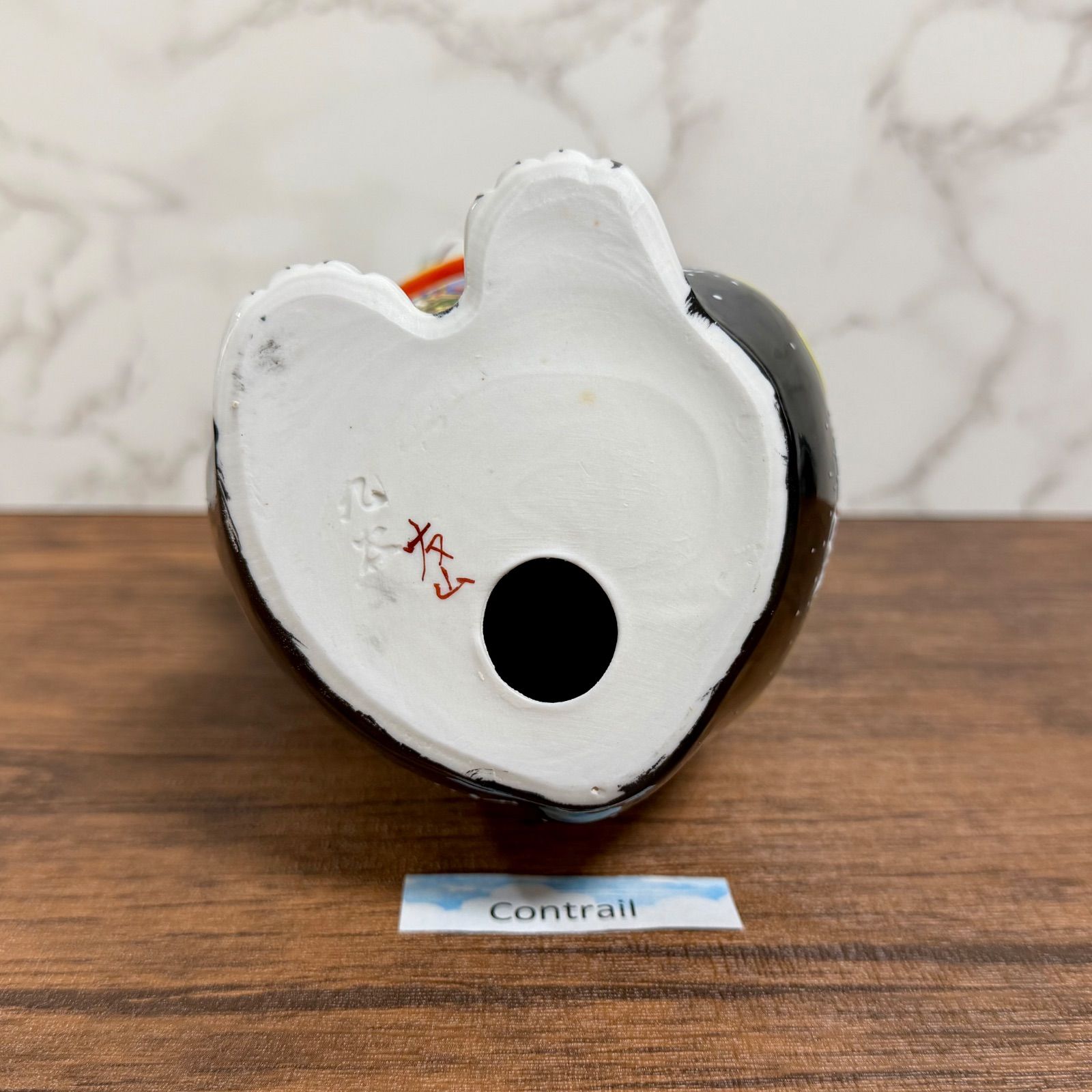 九谷焼】6号 招き猫 宝文 19cm 縁起物 置物 右手 金運招福 Maneki Neko