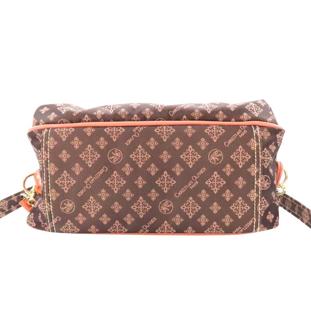 【中古】 CHRISTIAN OLIVIER クリスチャンオリビエ 3WAY 肩掛け ショルダーバッグ トートバッグ リュック ブラウン ロゴ 総柄 ナイロン 撥水加工 多機能 軽量 大容量 レディース A2601665 【無料ギフトラッピング承ります】 中古】 CHRISTIAN OLIVIER クリスチャンオリビエ 3WAY 肩掛け