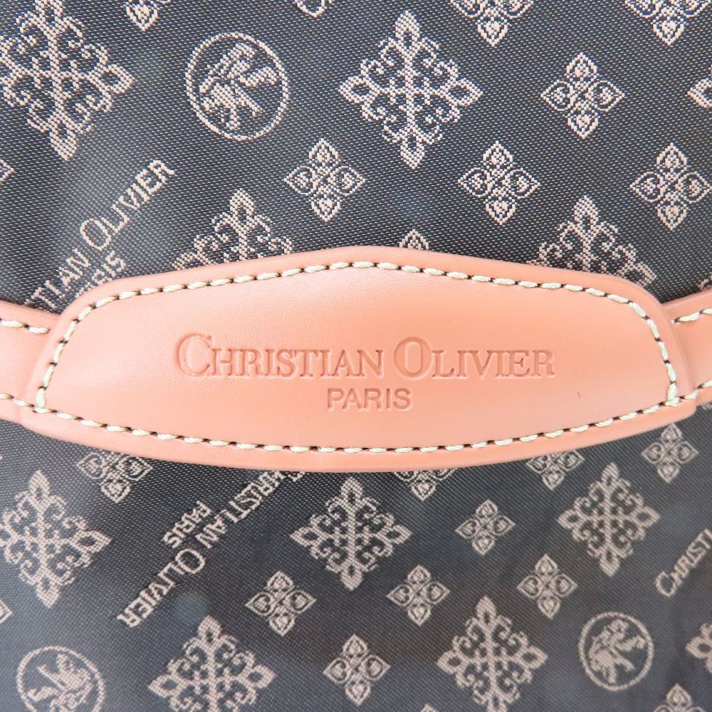 【中古】 CHRISTIAN OLIVIER クリスチャンオリビエ 3WAY 肩掛け ショルダーバッグ トートバッグ リュック ブラウン ロゴ 総柄 ナイロン 撥水加工 多機能 軽量 大容量 レディース A2601665 【無料ギフトラッピング承ります】 中古】 CHRISTIAN OLIVIER クリスチャンオリビエ 3WAY 肩掛け