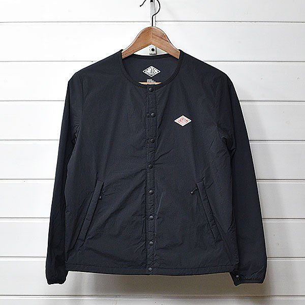 ダントン ノーカラー インサレーション ジャケット 36 ブラック DANTON 