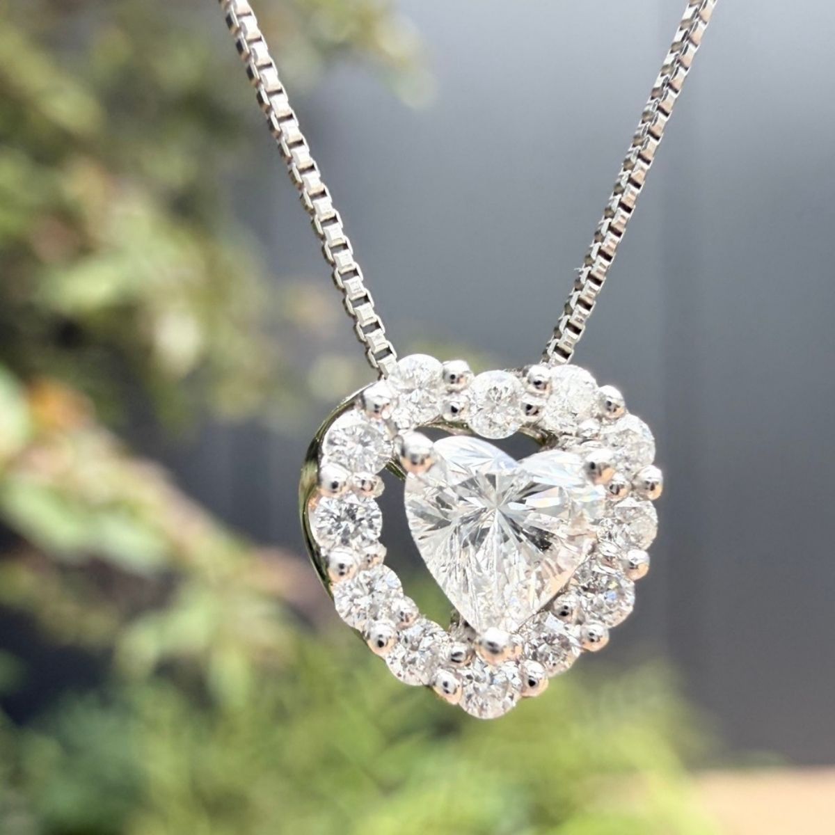 Pt900 Pt850 ダイヤモンド0.232ct ダイヤモンド0.12ct ネックレス 