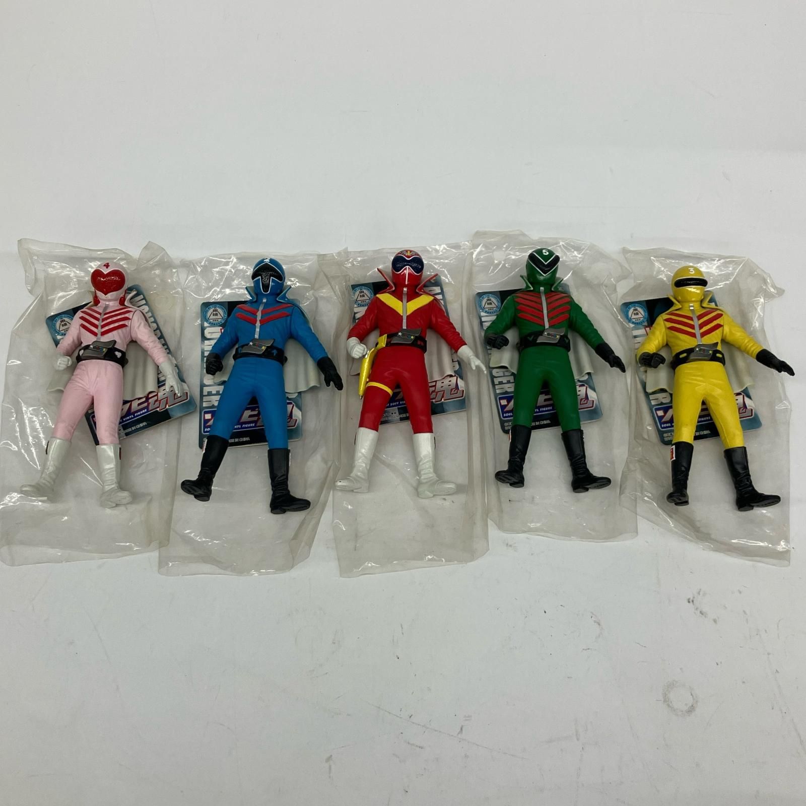 バンダイ ソフビ魂 秘密戦隊ゴレンジャー 5体セット - メルカリ