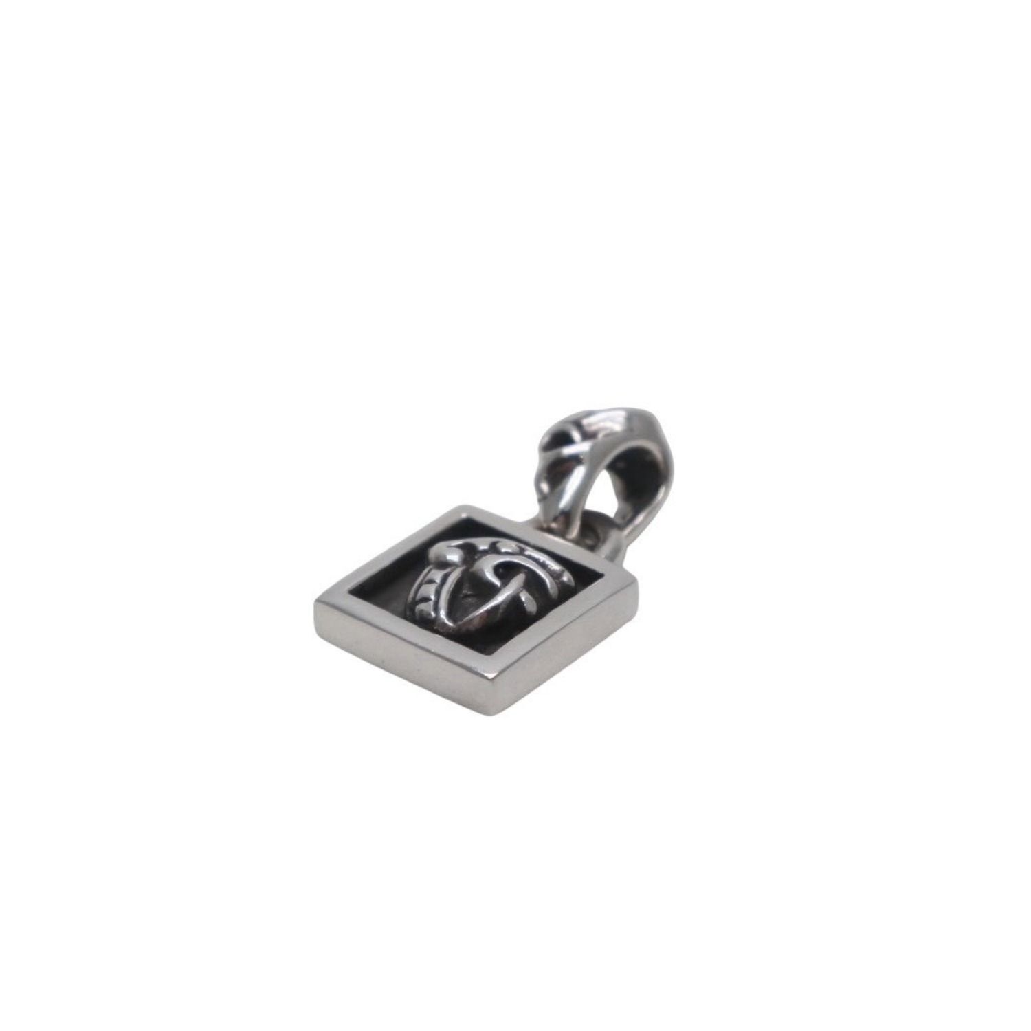 CHROME HEARTS クロムハーツ フレームドハート ネックレス 重量5.2g