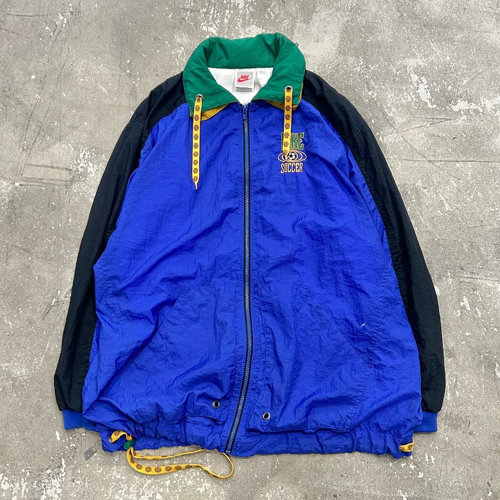 90s NIKE nylon jacket ナイキ 銀タグ ナイロンジャケット 古着 L 