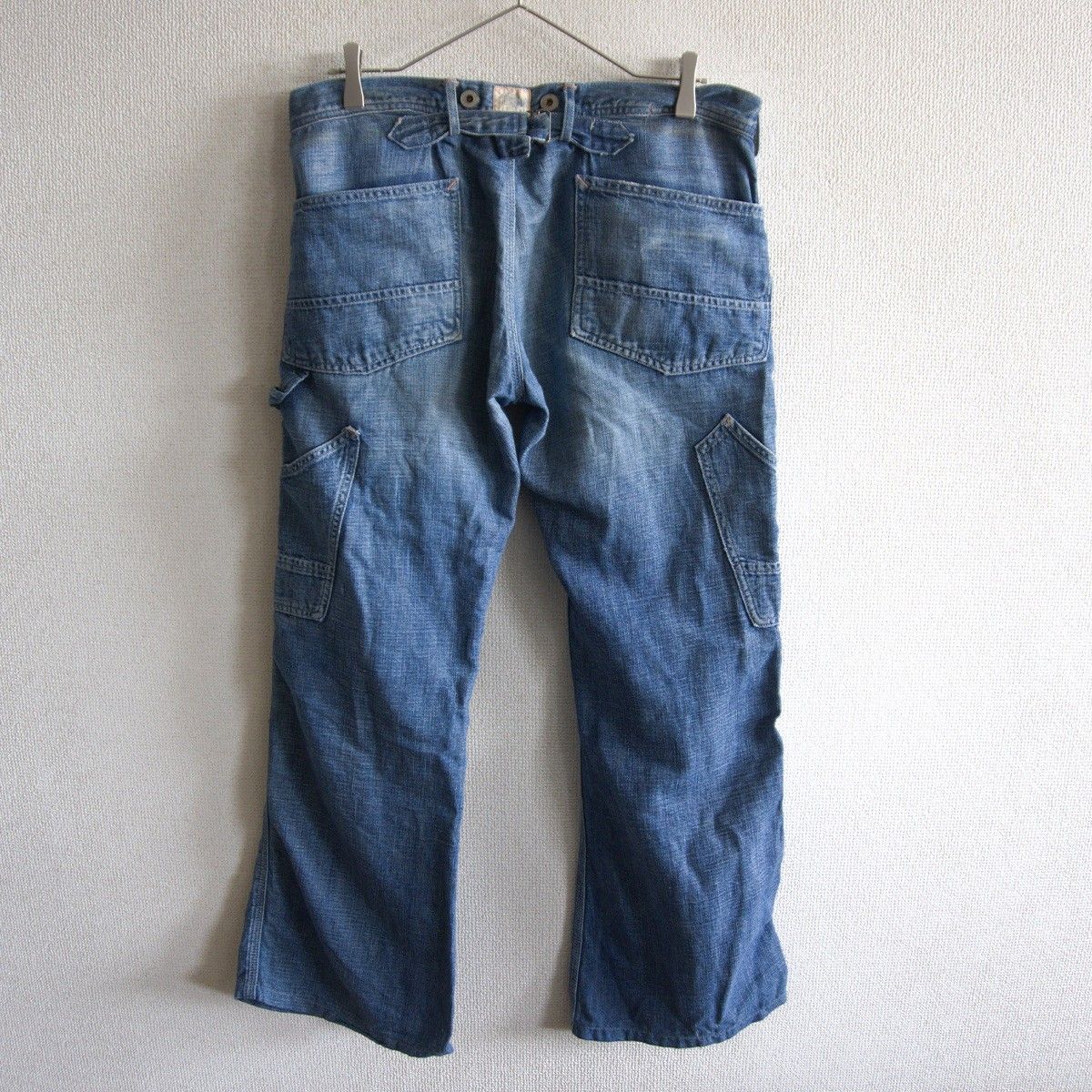 RRL バックルバック デニムペインターパンツ 名作】RRL【BUCKLEBACK DENIM PAINTER PANTS】30×34 アメリカ製 デニム