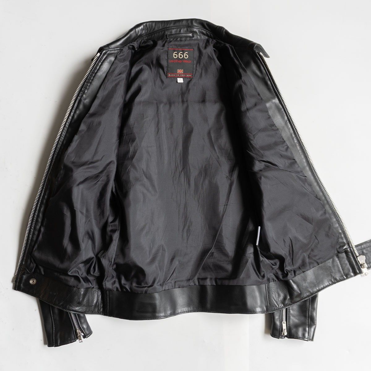666 ライダース 38 レザージャケット 666 LEATHER WEAR シングル 