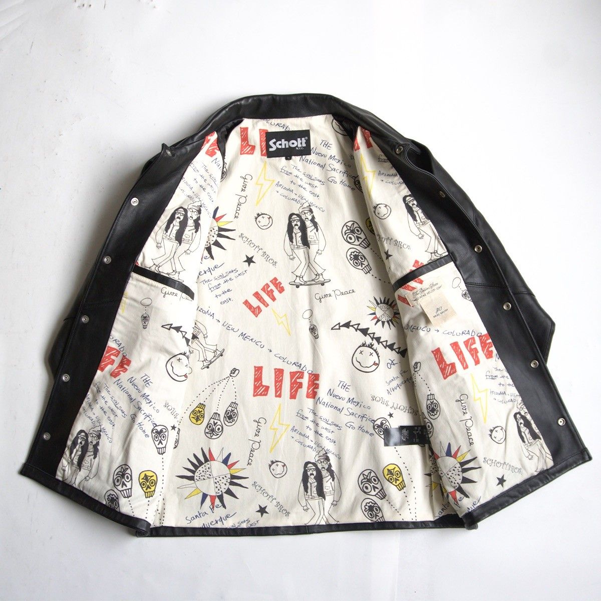 極美品】SCHOTT×REMI RELIEF【SHEEP COACH JACKET】XL レザー コーチ 