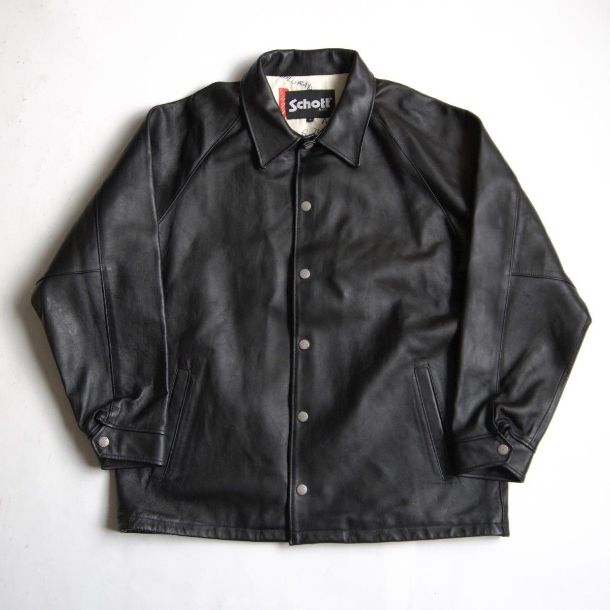 Schott × REMI RELIEFレザー コーチジャケット L