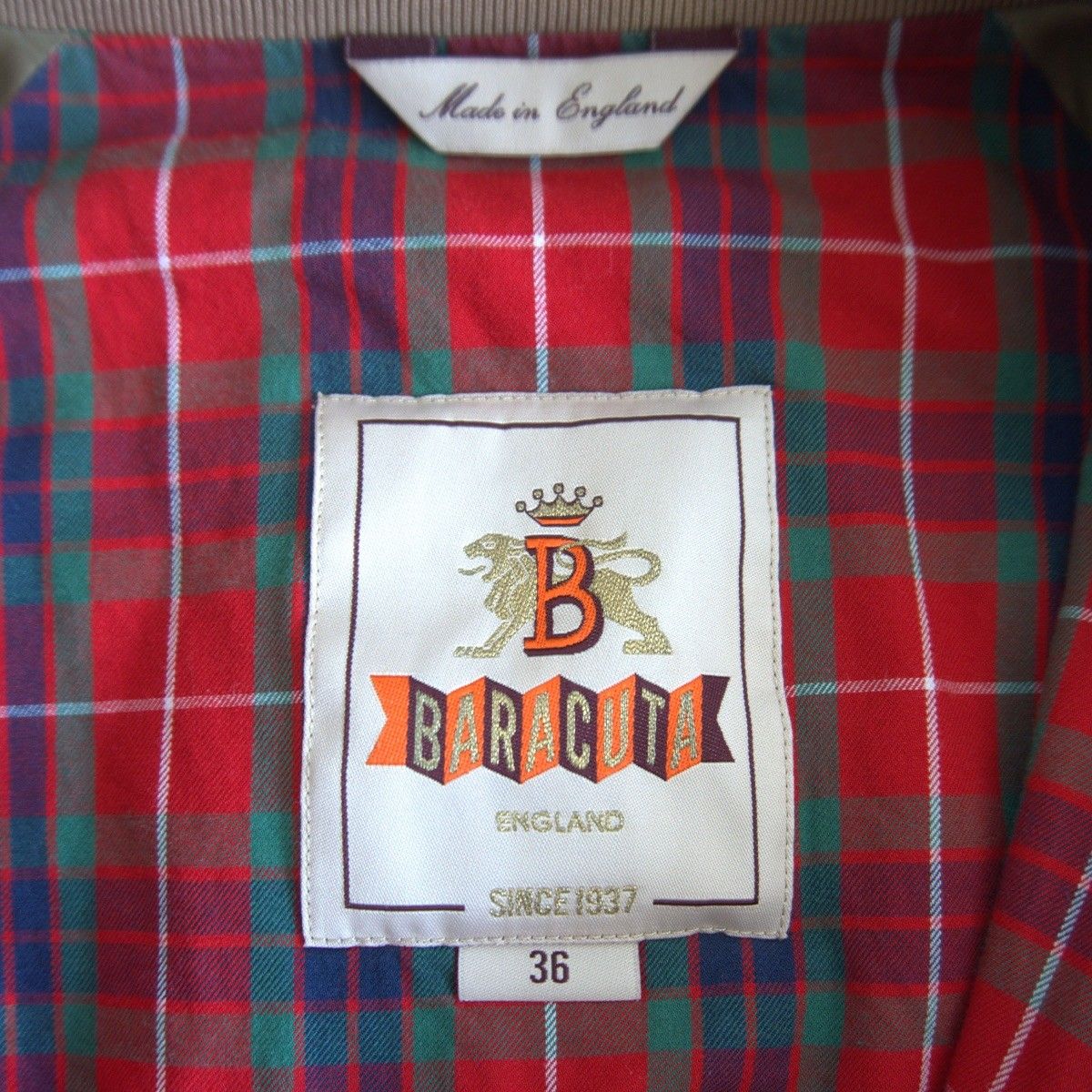 美品】 BARACUTA 【G9 スウィングトップ ハリントンジャケット】 36 