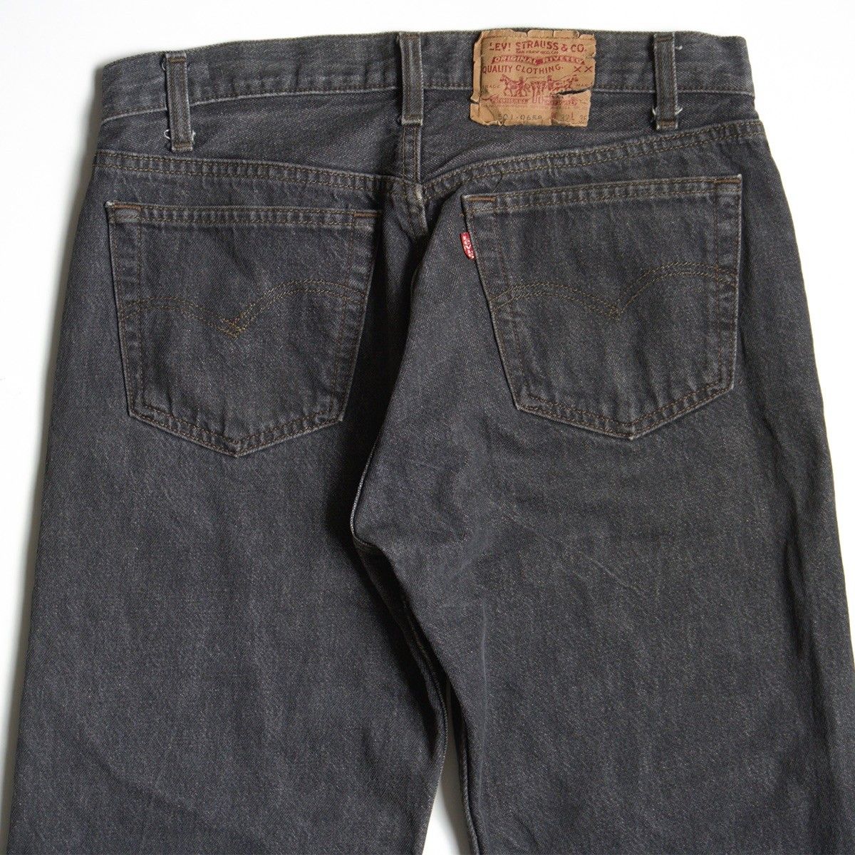 【先染め】 LEVI'S 【80s/501 ブラックデニム デニムパンツ】32×36 リーバイス アメリカ製 80年代 wsm 26040176 先染め】 LEVI'S 【80s/501 ブラックデニム デニムパンツ】32×36