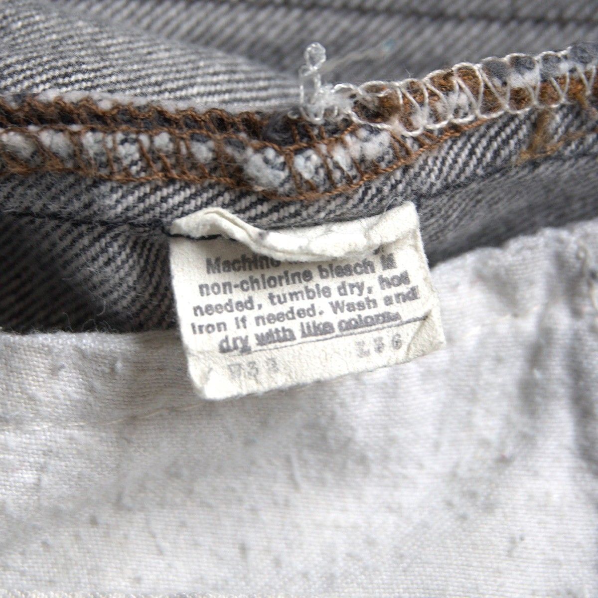 先染め】 LEVI'S 【80s/501 ブラックデニム デニムパンツ】32×36