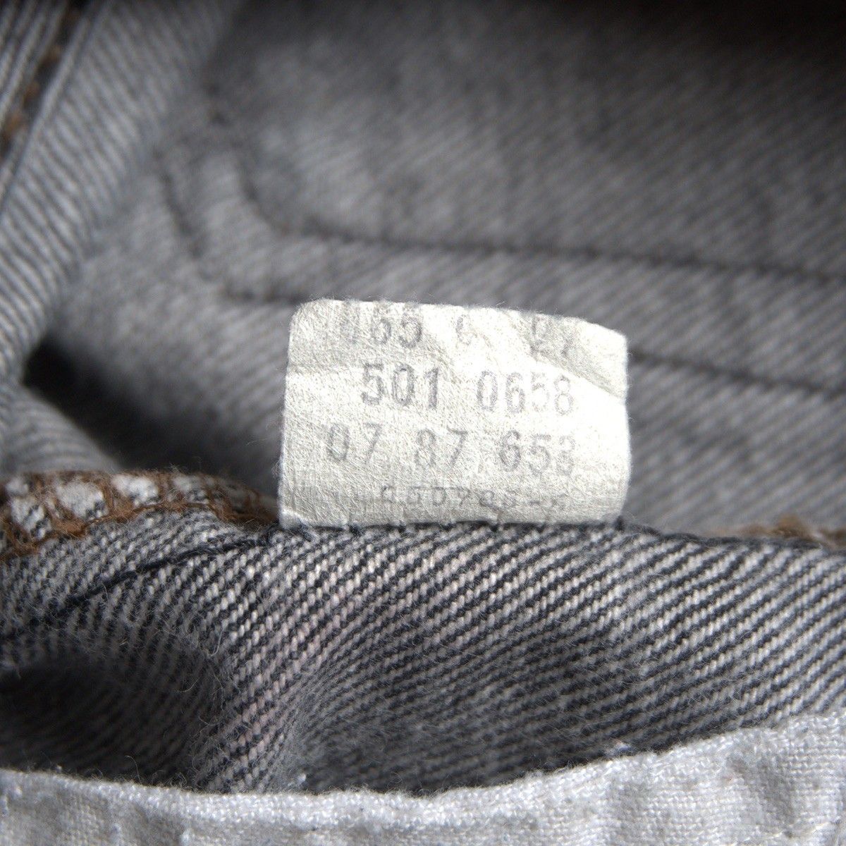 先染め】 LEVI'S 【80s/501 ブラックデニム デニムパンツ】32×36